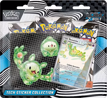 [FORHÅNDSBESTILLING] – Pokémon TCG: Black Bolt – Tech Sticker Collection: Reuniclus