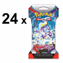 [FORHÅNDSBESTILLING] – Pokémon TCG: Scarlet & Violet Base Set – Sleeved Booster Display (24 pakker)