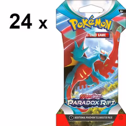 ​[BESTILLINGSVARE] – Pokémon TCG: Paradox Rift – Sleeved Booster Display (24 Pakker)