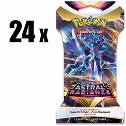 [FORHÅNDSBESTILLING] – Pokémon TCG: Astral Radiance – Sleeved Booster Display (24 Pakker)