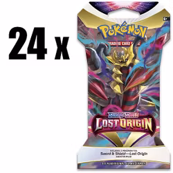 [FORHÅNDSBESTILLING] – Pokémon TCG: Lost Origin – Sleeved Booster Display (24 Pakker)