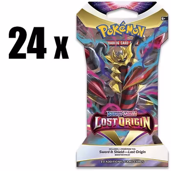 ​[BESTILLINGSVARE] – Pokémon TCG: Lost Origin – Sleeved Booster Display (24 Pakker)