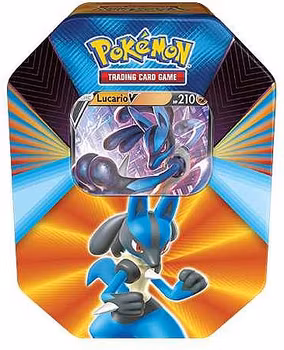 ​[BESTILLINGSVARE] – Pokémon TCG: V Forces Collector's Tin – Lucario V