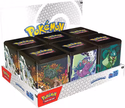 [FORHÅNDSBESTILLING] – Pokémon TCG: Stacking Tin 2025 Display (6 bokser)
