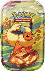 [FORHÅNDSBESTILLING] – Pokémon SV08.5: Prismatic Evolutions – Mini Tin (Flareon)