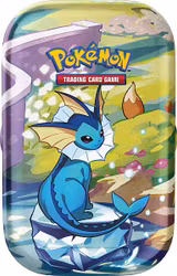 ​[BESTILLINGSVARE] – Pokémon SV08.5: Prismatic Evolutions – Mini Tin (Vaporeon)