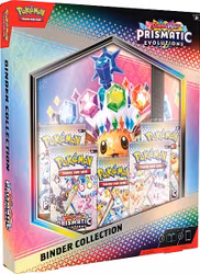 ​[BESTILLINGSVARE] – Pokémon S&V: Prismatic Evolutions – Binder Collection (5 Boosters + 9-Pocket Mappe)