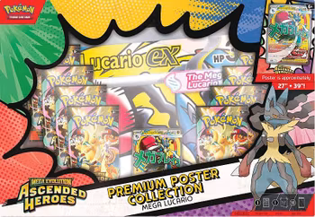 ​[BESTILLINGSVARE] – Mega Evolution: Ascended Heroes – Mega Lucario ex Premium Poster Collection