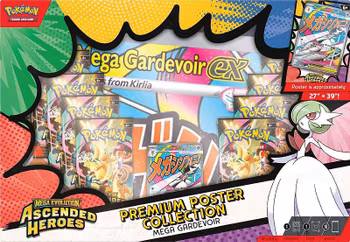 ​[BESTILLINGSVARE] – Pokémon Mega Evolution: Ascended Heroes – Mega Gardevoir ex Premium Poster Collection