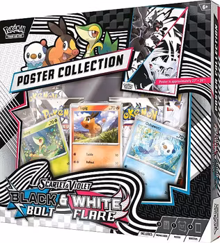 ​[BESTILLINGSVARE] – Pokémon S&V: Black Bolt & White Flare – Unova Poster Collection