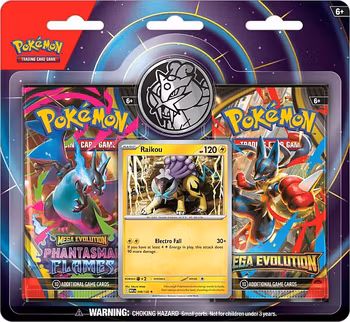 ​[BESTILLINGSVARE] – Pokémon Raikou 2-Pack Blister (Wide) – Sjelden utgave