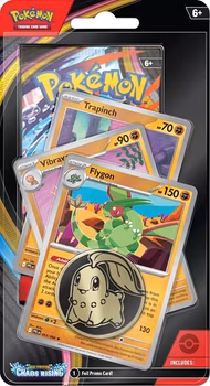 PRE ORDER – Pokémon ME04: Mega Evolution: Chaos Rising – Premium Checklane Blister (Flygon Line)