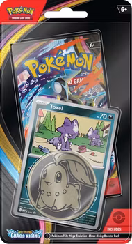 PRE ORDER – Pokémon ME04: Mega Evolution: Chaos Rising – Checklane Blister (Toxel Promo)