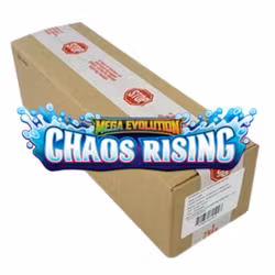 [BESTILLINGSVARE] – Pokémon MEGA M5: Chaos Rising – Sealed Booster Box Case (6 boksers / 216 Boosters)