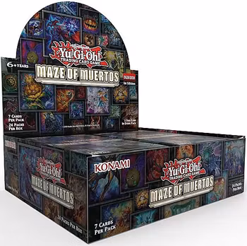 [BESTILLINGSVARE] – Yu-Gi-Oh! Maze of Muertos Booster Display (Boks med 24 Pakker)