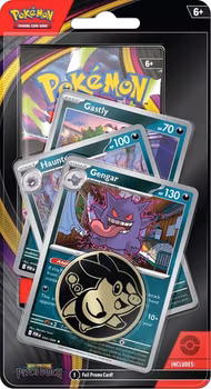 [PRE-ORDER] – Pokémon TCG: ME05 Pitch Black – 1-Pack Premium Checklane Blister (Gengar Line Promos)