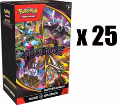 [PRE-ORDER] – Pokémon TCG: ME05 Mega Evolution: Pitch Black - Booster Pack Bundle Case (25 Bokser / 150 Boosters)