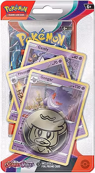 [BESTILLINGSVARE] – Pokémon TCG: Scarlet & Violet - Premium Checklane Blister (Gengar Line)