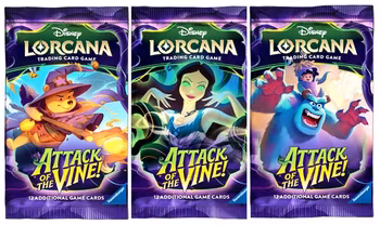 [PRE-ORDER] – Disney Lorcana TCG: Set 13 - Attack of the Vine! - Booster Pack Artwork Set (3 Booster Packs)