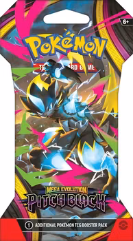 [BESTILLINGSVARE] – Pokémon ME05: Mega Evolution: Pitch Black - Sleeved Booster Pack ("Cardboard / Pap Blister")