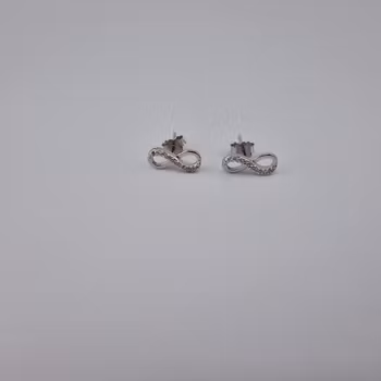 Infinity örhänge Silver Smycken 1.0 x 1.1 cm