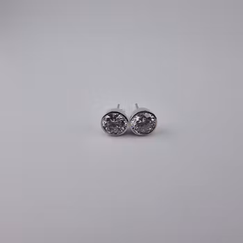 Ring örhänge Silver Smycken 1.2 x 0.3 cm