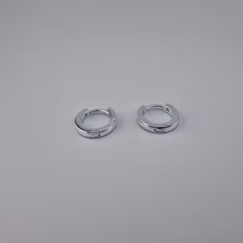 Ring örhänge Silver Smycken 1.2 x 0.2 cm