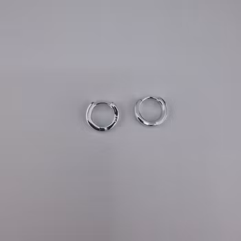 Ring örhänge Silver Smycken 1.2 x 0.2 cm