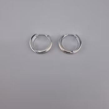 Ring örhänge Silver Smycken 1.5 x 0.3 cm