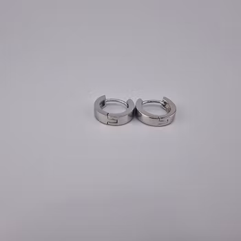 Ring örhänge Silver Smycken 1.2 x 0.3 cm