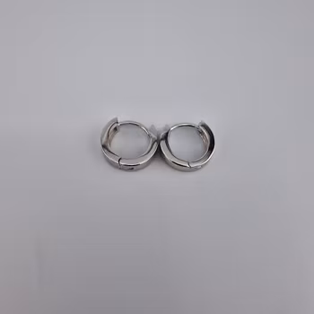 Ring örhänge Silver Smycken 1.2 x 0.3 cm