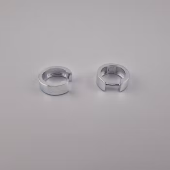 Ring örhänge Silver Smycken 1.3 x 0.5 cm