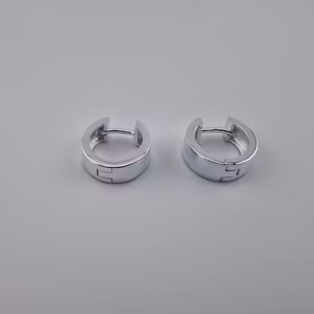 Ring örhänge Silver Smycken 1.3 x 0.5 cm