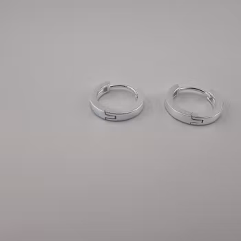 Ring örhänge Silver Smycken 1.4 x 0.3 cm