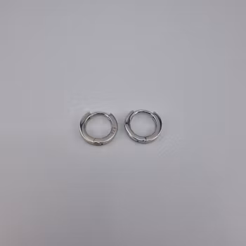 Ring örhänge Silver Smycken 1.2 x 0.2 cm