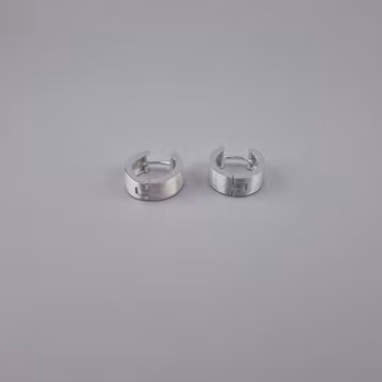 Ring örhänge Silver Smycken 1.2 x 0.5 cm