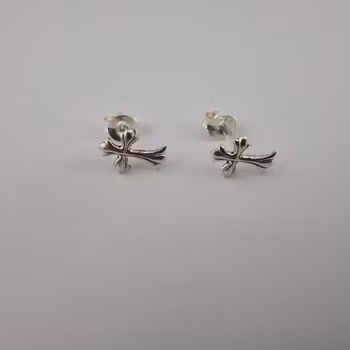 Kors örhänge Silver Smycken 0.9 x 0.6 cm