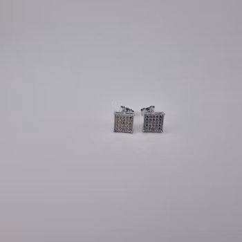 Örhänge med zirgon Silver Smycken 0.6 x 0.6 cm