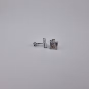 Örhänge med zirgon Silver Smycken 0.6 x 0.6 cm