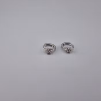 Ring örhänge Silver Smycken 1.0 x 0.5 cm