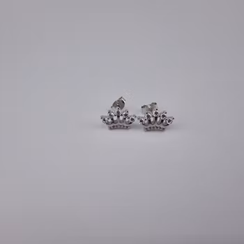 Kronan örhänge Silver Smycken 1.0 cm