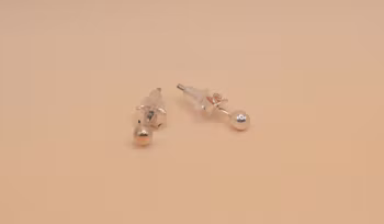 Enkel örhänge Silver Smycken 0.3 cm