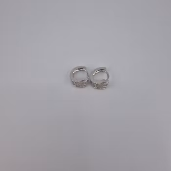 Ring örhänge Silver Smycken 1.0 x 0.7 cm