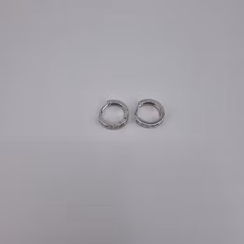 Ring örhänge Silver Smycken 1.0 x 0.2 cm