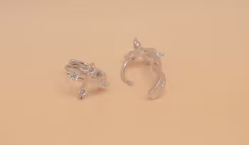 Kors örhänge Silver Smycken 1.0 x 1.0 cm