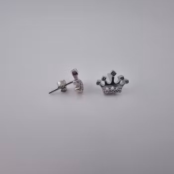 Kronan örhänge Silver Smycken 0.8 x 1.0 cm
