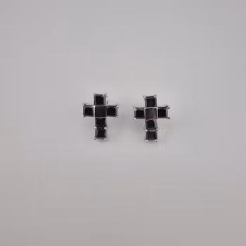 Kors örhänge Silver Smycken 1.8 x 1.3 cm