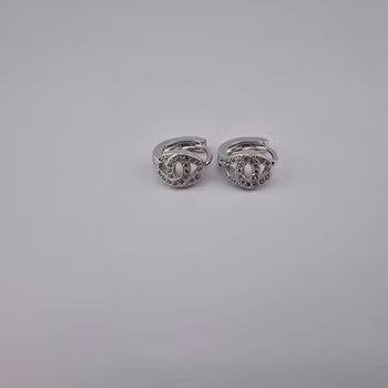Ring örhänge Silver Smycken 1.0 x 0.6 cm