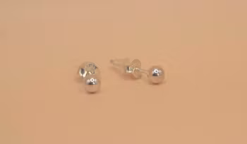Enkel örhänge Silver Smycken 0.3 cm