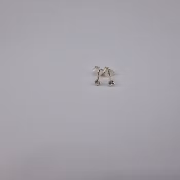 Enkel örhänge Silver Smycken 0.3 cm